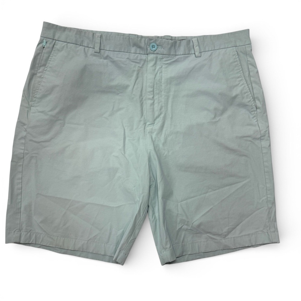 Vineyard Vines Mens On-The-Go Shorts 40 Seafoam Green Stretch Performance Chino